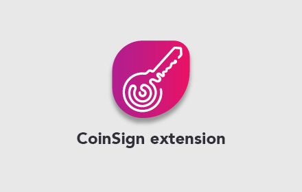 CoinSign extension small promo image