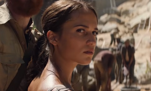 Alicia Vikander as Lara Croft in 'Tomb Raider'.