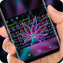 Neon Purple Weed Wallpaper Dreamy Keyboar 10001001 APK تنزيل