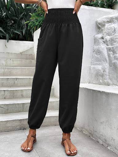 Title 3, Elasticated High-Waisted Wide-legged Niners – C...