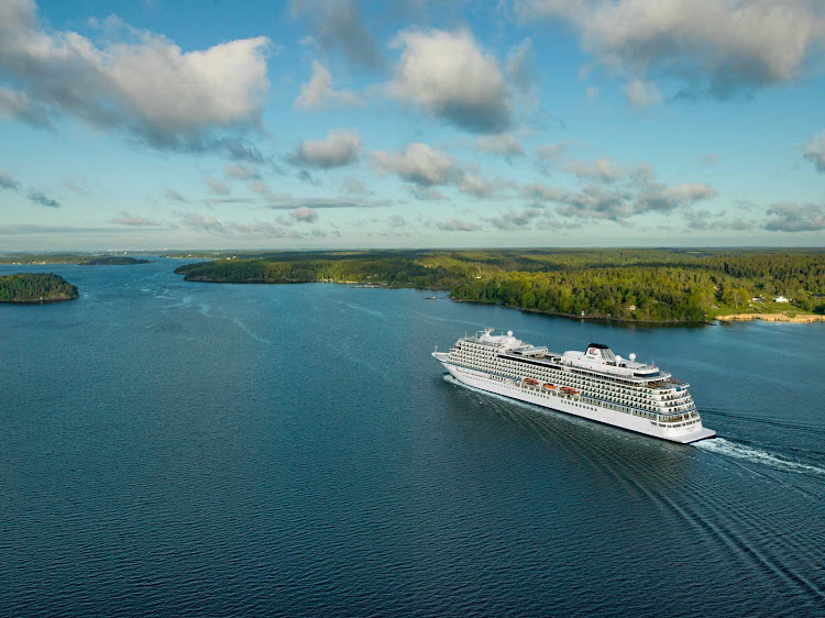 Viking Star in the waters off Stockholm, Sweden. 