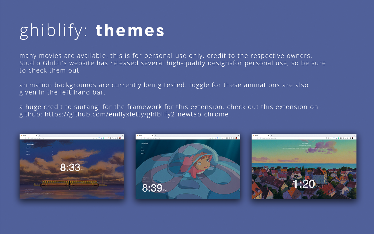 ghiblify - new tab Preview image 7