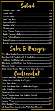 Blackhole Restaurant & Bar menu 4