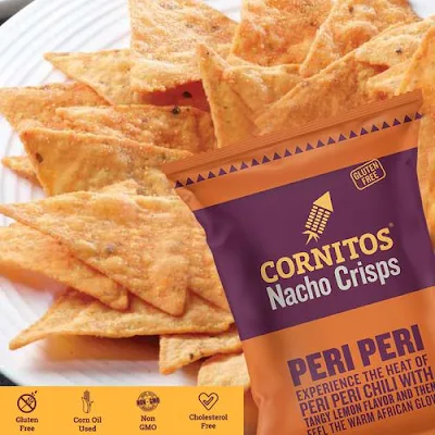 Cornitos Nacho Crisps - Peri Peri - 150 gm