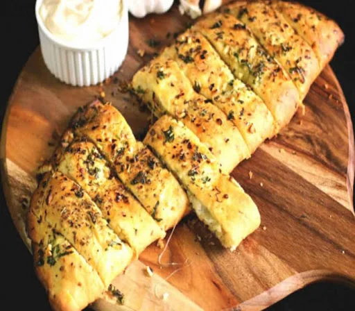 Happy Mushroom Garlic Bread