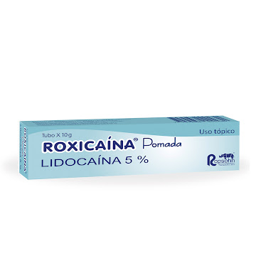 Roxicaina Lidocaina 5% Ropsohn Pomada Tubo x 10 gr  