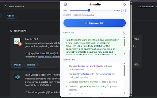 Gramify screenshot 1