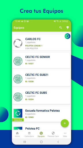 Screenshot PELOTEA - Football App