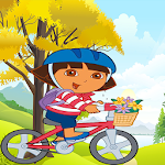 Cover Image of Herunterladen Dora adventure bicycle race 2.0 APK