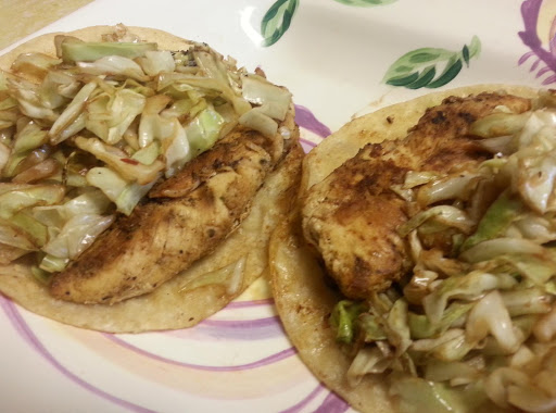 Chicken Cabbage Tacos