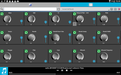 Android application FX Music Player Unlocker screenshort