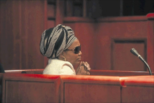 IN THE DOCK: Thandi Maqubela is on trial for allegedly killing her husband. Photo: SHELLEY CHRISTIANS