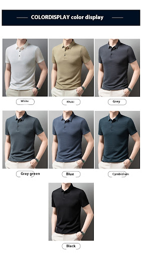 Title 13, Summer New Casual Mens Short-sleeved Polo Shir...