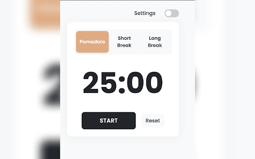 Aesthetic Pomodoro Timer