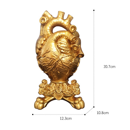 Title 4, Heart Shaped Vase Decoration Ornament Flower Ar...