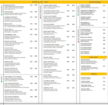 Dirty Dough Pizza By Moets menu 