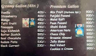 The Creamy Desserts menu 2