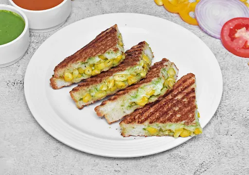 Bread Butter Cheese With Corn Toast Sandwich