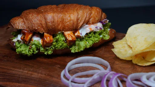 Barbeque Paneer Croissant Sandwich