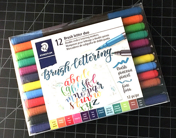 Marcador Staedtler Brush Lettering Doble Punta Pincel X 12