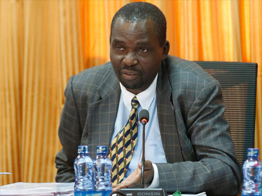 Parliamentary Public Accounts Committee chairman Nicholas Gumbo removed his shoes throughout the session when Former Devolution Principal Secretary Peter Mangiti appeared before National Assembly Public Accounts Committee (PAC) over the Sh791 National Youth Service (NYS) at Parliament on November 2, 2016. Photo/Jack Owuor