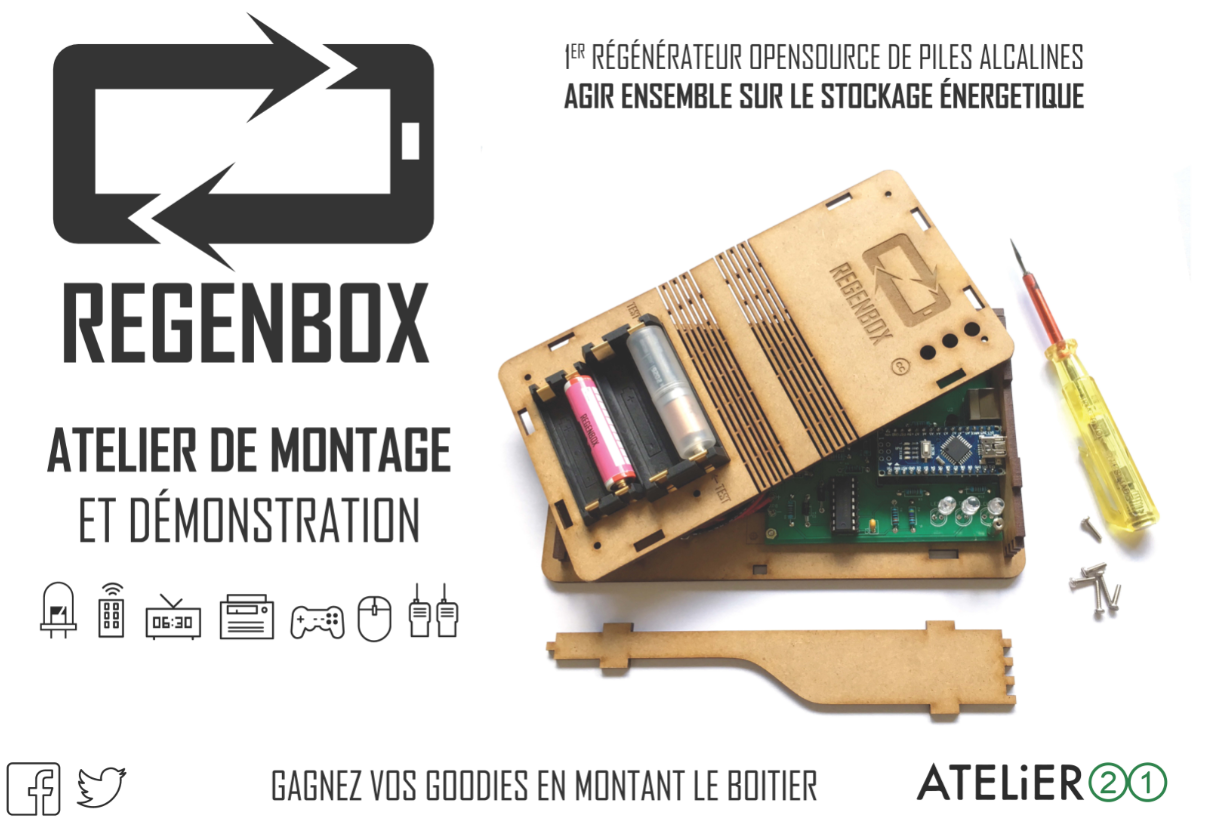 RegenBox, régénérateur de piles alcalines open source 
