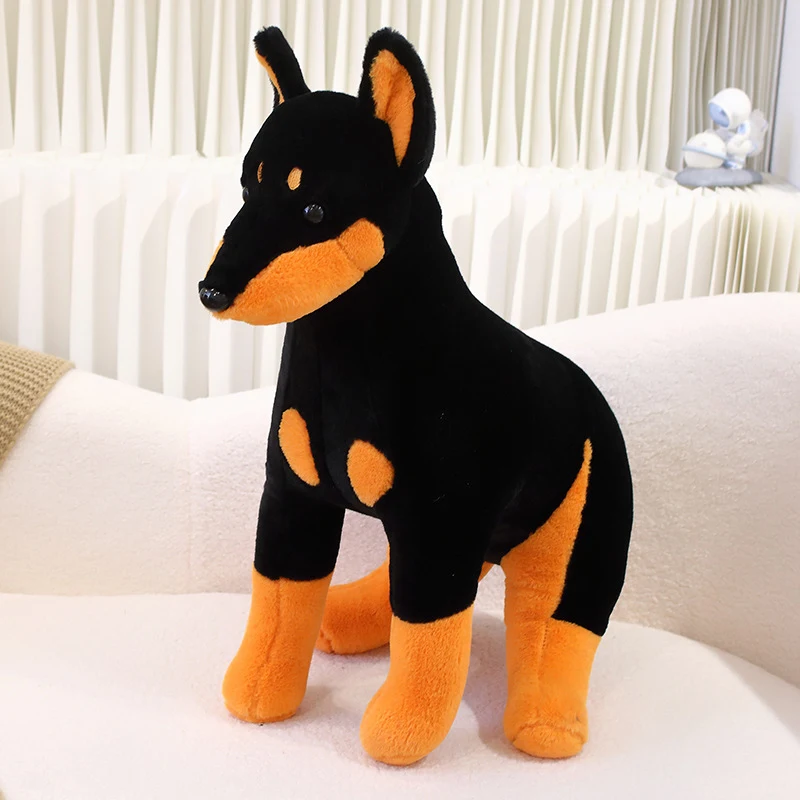 Title 17, Lovely Soft Cute Doberman Pinscher Doll Plush T...