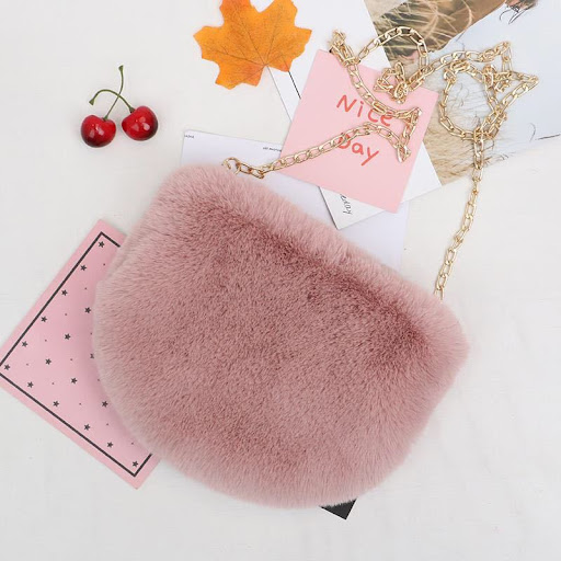 Title 2, Womens Fashion Simple Artificial Wool Chain Ba...