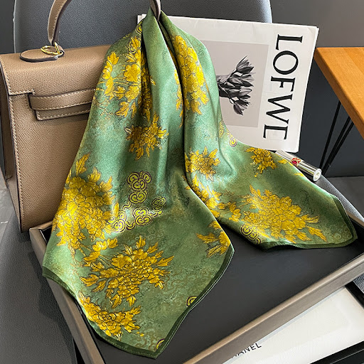 Title 5, Womens Fashion Printed Silk Scarf Elevate your...