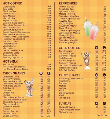 Butter Berry menu 