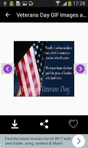 Veterans Day GIF Images and New Messages List