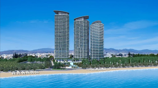 Property purchase in Limassol (Cyprus) - Three modern residential towers facing the sea