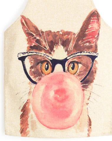 Cute anime cat cotton and linen kit - 0