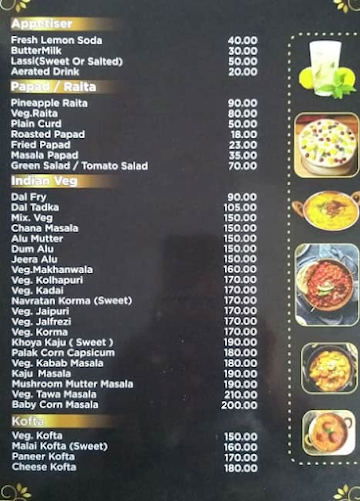 Dawat Restaurant menu 