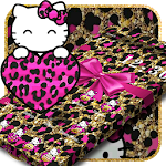 Cover Image of Unduh Golden Leopard Print Cat Theme 1.1.3 APK