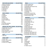 Bombaysthan menu 1