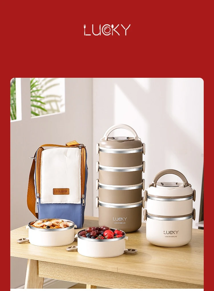 Title 5, Marmita Bento Box de Aço Inox 304 Isolada para ...