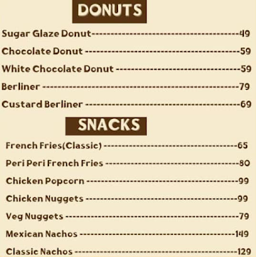 Hungry foods menu 