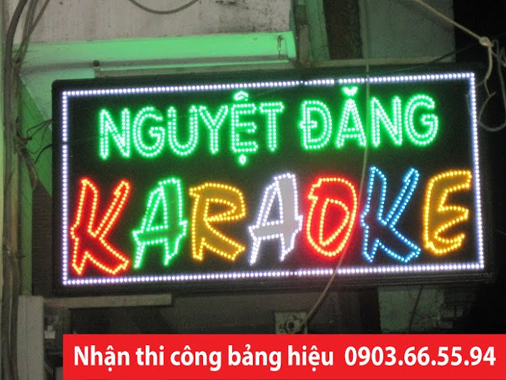 bảng hiệu karaoke đèn led fullcolor 5