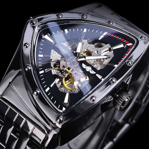 Title 1, Mens Mechanical Watch Fashion Hollow Transpare...