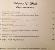 Zaffran - The Bristol Hotel menu 8