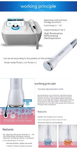 Title 3, Cold therapy device facial ion shrink pores ice...