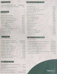 Dana Choga menu 3