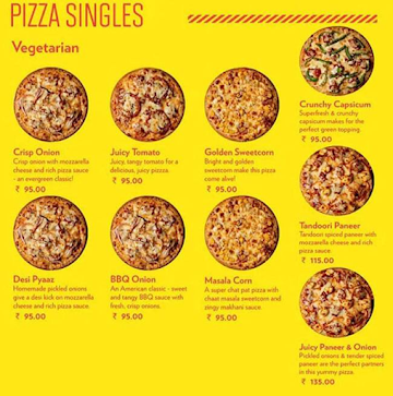 Pizza Bazaar All Pizza @99 menu 