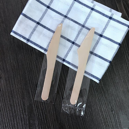 Title 2, Tek Kullanım Çatal Ahşap Çevre Koruma Tan giysi...