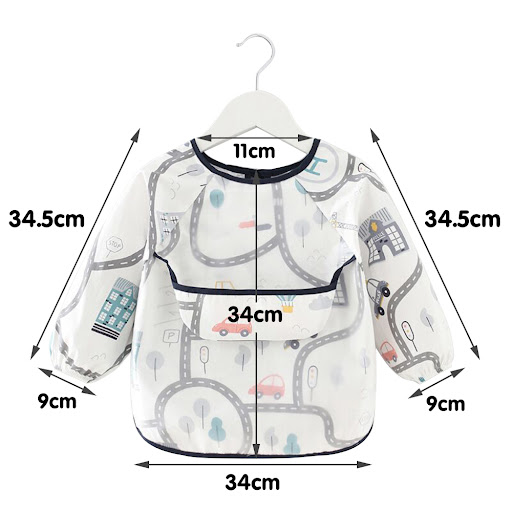 Title 4, Waterproof Long-Sleeved Anti-Wear Baby Eating C...