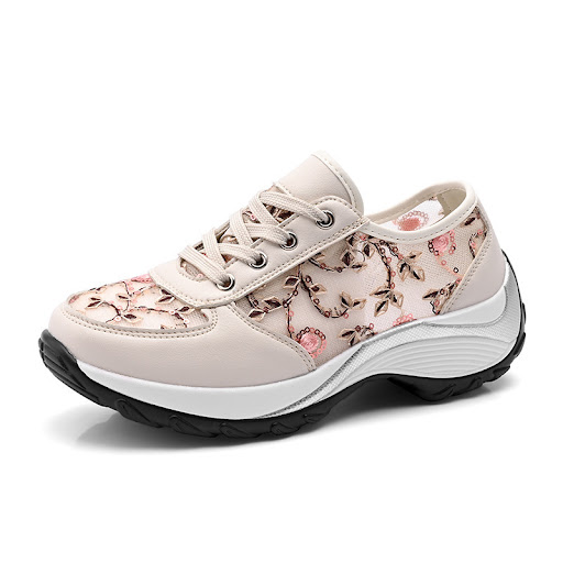 Title 5, New Korean Style Embroidered Shoes Womens Brea...