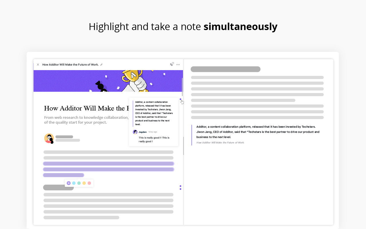 Additor - Highlight & organize into notes Preview image 4