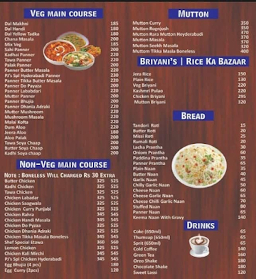 Royel China menu 