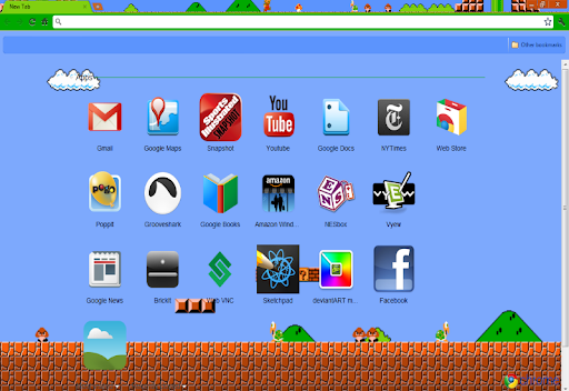 Super Mario Bros Widescreen chrome extension